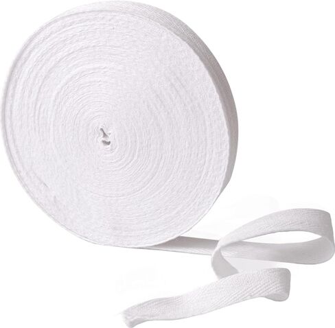 Cotton Twill Tape Ribbon, Herringbone Webbing for DIY Craft, Sewing Projects(Beige, 0.5in*20y) in Saudi Arabia