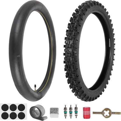 70/100-19 Electric Dirt Bike Tire with 2.75/3.00-19 Tube for Surron Light Bee X Sur Ron LBX L1E Segway X260 CRF150 XR150 XR100 TTR125 Dirt Pit Bike Motorcycle - Off-Road - 4PR 42M TT in Kuwait