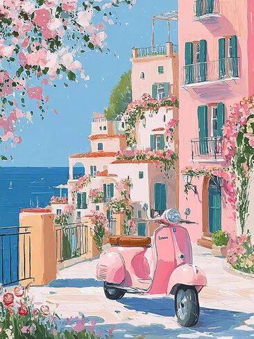 Accompany Wind Flowers Window Diamond Art Kits for Adults, 5D Window Scenery Diamond Painting Kits for Beginners,DIY Round Full Drill Diamonds Gem Art Crafts for Home Wall Decor Gifts 12x16 Inch in Saudi Arabia