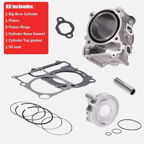 84.5MM Cylinder Piston Gasket Top End Kit Set Compatible with Yamaha Kodiak 400 Grizzly 400 Big Bear 400 YFM400 in Kuwait