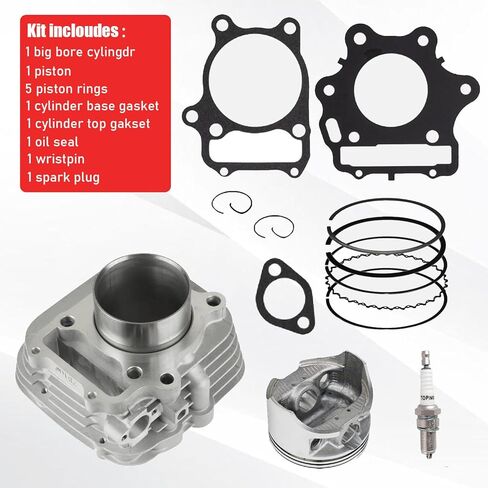 80mm Big Bore Cylinder Piston Gasket Kit for Compatible with Honda ATV TRX300 TRX300EX TRX300X Sportrax 300 1998-2008 in Kuwait