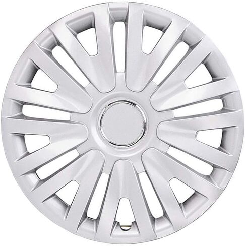 Auto Reflections Set of 4 15" 9 Split Spoke Wheel Covers for Volkswagen Golf 2010-2014 - Silver in Kuwait