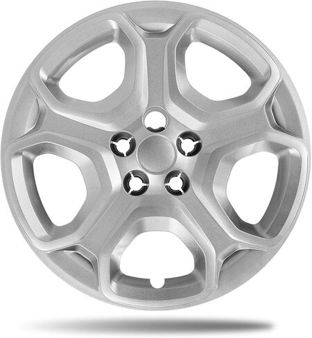 17 Inch Gloss Silver ABS Hubcaps for 2013–2025 Ford Escape S Base, Fits 17-inch OEM Steel Wheels CJ5Z-1015-A & LJ6Z-1015-A, OEM Replacement GJ5Z-1130-A, Bolt-on Wheel Covers, 4-Pack in Kuwait