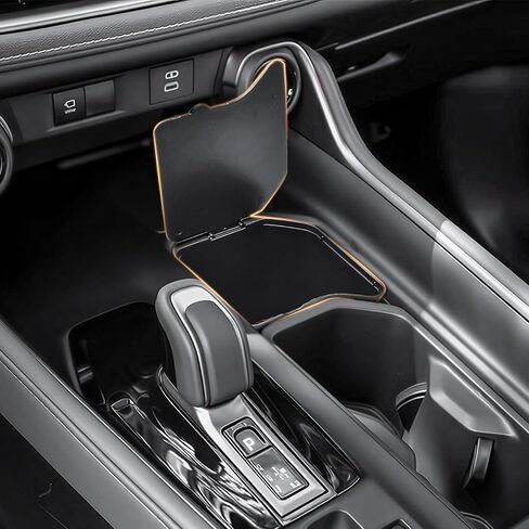 Center Console Coin Box Organizer Compatible with 2024 2025 2026 Toyota Grand Highlander Accessories, Gear Shift Panel Storage Insert Tray for Change Keys and Small Items, ABS Material Black in Kuwait