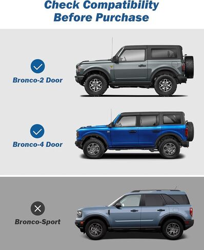 صندوق جيوب تخزين للباب الأمامي JOYTUTUS متوافق مع Ford Bronco 2021-2026، صندوق تخزين لوحة مولي مع حامل أكواب وتصميم علم الولايات المتحدة، تركيب بدون حفر، جيوب تخزين للباب الأمامي (عبوتان) in Kuwait