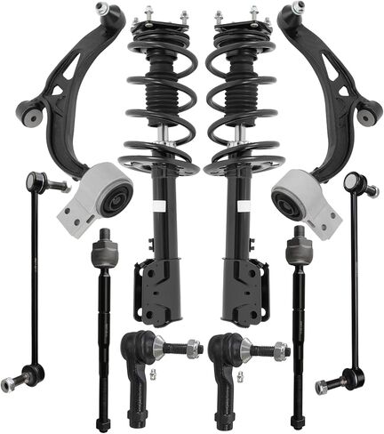 SCITOO Front Struts Control Arms Sway Bars Tie Rods Compatible for 2011-2013 For Ford Explorer 3.5L AWD suspension strut and coil spring Replacement 272620 272621 K622215 Complete Shock Strut in Saudi Arabia