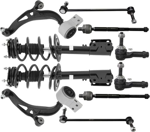 SCITOO Front Struts Control Arms Sway Bars Tie Rods Compatible for 2011-2013 For Ford Explorer 3.5L AWD suspension strut and coil spring Replacement 272620 272621 K622215 Complete Shock Strut in Saudi Arabia