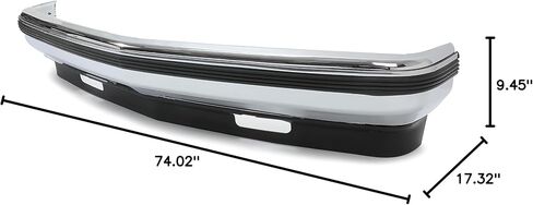 شريط وجه ممتص الصدمات من HECASA وزخرفة وعاكس هواء سفلي متوافق مع 1988-2000 Chevy GMC Silverado Sierra Suburban Yukon Blazer C/K 1500 2500 3500 بديل لـ GM1002802 GM1057127 GM1090105 15574111 in Kuwait