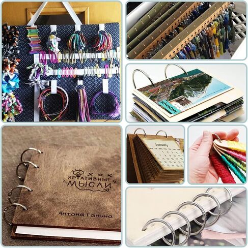 CooBigo 50 Pack Binder Ring, Metal Book Ring Paper Ring Holder 5/8-Inch Loose Leaf Binder Ring Clip for Index Card, Flash Card Ring, Card Calendar, Keychain Key Ring - Bronze in Kuwait