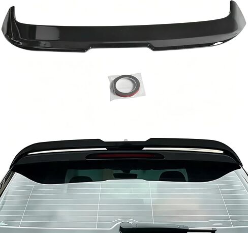 Glossy Black OS Style Rear Window Roof Spoiler Wing Visor ABS Compatible with VW MK7 MK7.5 GTI/R 2014-2020, No Drilling Vehicle Styling Part in Kuwait