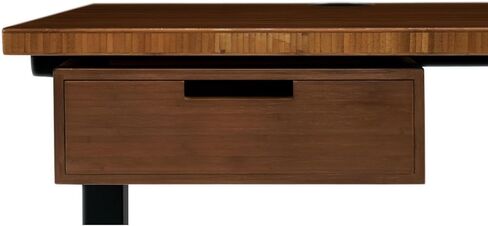 UPLIFT DESK Bamboo Under Desk Drawer – Desktop Storage with 17 lb Capacity and Safety Stop Slide, Undermount Drawer and Standing Desk Accessories for Home Office (Dark Bamboo) in Saudi Arabia