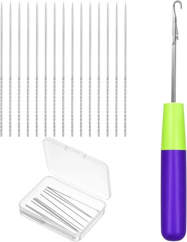16pcs Snag Repair Tool Set,Snag Nab It Tool, Repair Needle Leather Craft Sewing Tools Suitable for Knitting Knitted Cloth Clothing Curtains (0.03 x 2.36 Inch) in Kuwait
