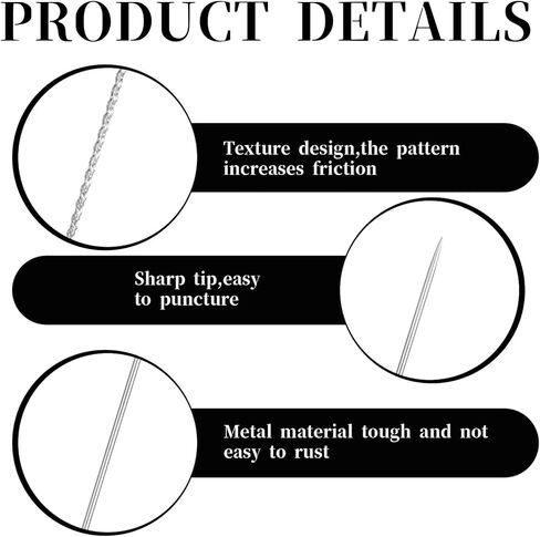 16pcs Snag Repair Tool Set,Snag Nab It Tool, Repair Needle Leather Craft Sewing Tools Suitable for Knitting Knitted Cloth Clothing Curtains (0.03 x 2.36 Inch) in Kuwait