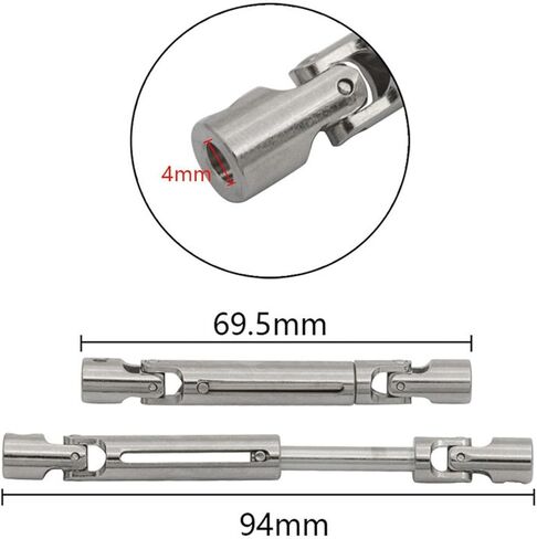 Replacement Drive Shafts for MN82 MN78 LC79 1/12 Scale RC Cars, Silver in Saudi Arabia