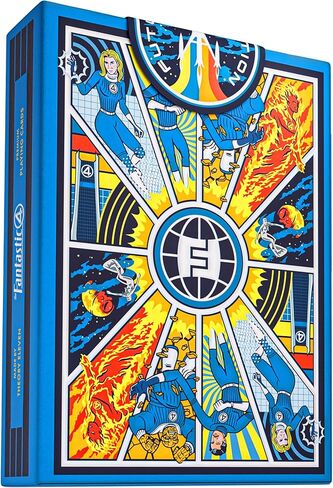 theory11 Fantastic Four Playing Cards Official Marvel Studios Collector's Deck | Retro Comic Art Design | Custom Court Card Artwork | Loved by Marvel Fans in Kuwait