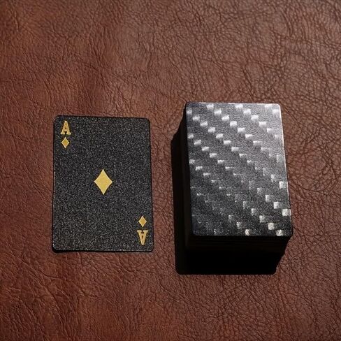 Tear-Resistant Playing Cards Set Luxury Golden Stamping Heart-Shaped Design with Portable Storage Box Halloween Thanksgiving Christmas Party Game Gift in Kuwait