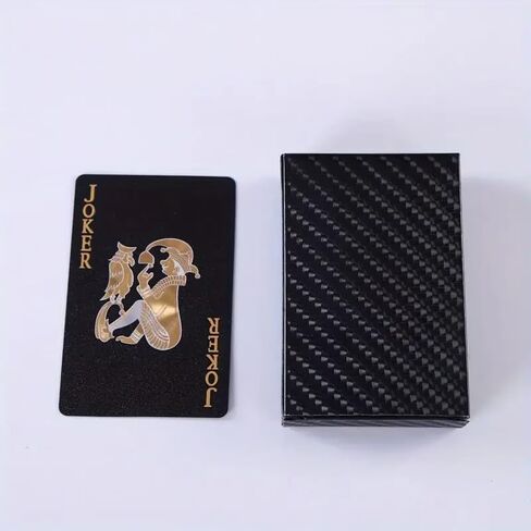 Tear-Resistant Playing Cards Set Luxury Golden Stamping Heart-Shaped Design with Portable Storage Box Halloween Thanksgiving Christmas Party Game Gift in Kuwait