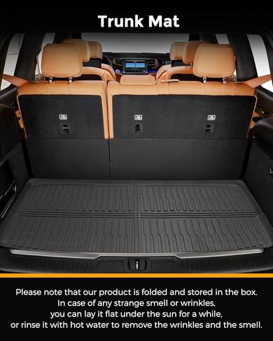 سجادات أرضية وبطانة شحن مناسبة لسيارة Jeep Wagoneer 2022-2025 7 مقاعد (ليست L أو 8 مقاعد)، سجادة صندوق السيارة TPE واقي من جميع الأحوال الجوية ومضاد للانزلاق مجموعة داخلية كاملة لسيارة Jeep Wagoneer 2022 2023 2024 ملحقات السيارة in Kuwait