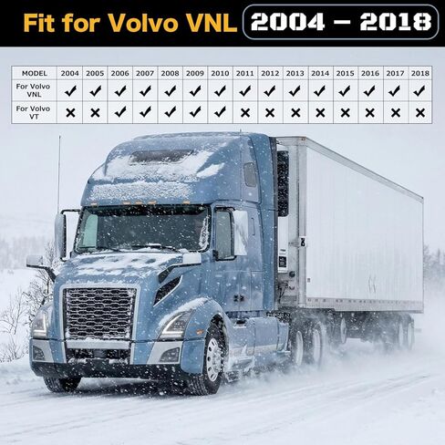 Floor Mats for Volvo VNL 2004-2018 – All Weather Waterproof Truck Rubber Floor Liners, Anti-Slip Interior Protection, Easy to Clean Semi Truck Mats 3PCS in Saudi Arabia