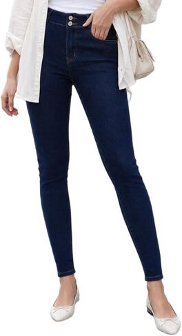 ZMTUO Skinny Jeans for Women High Waisted Stretch Vintage Denim Pants in Saudi Arabia