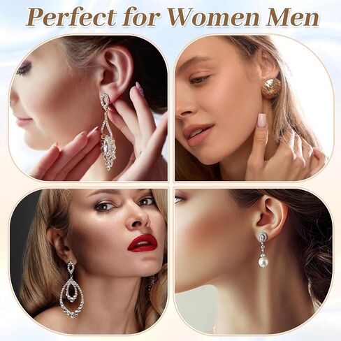 8 Pcs Earring Backs Lifters Earring Backs for Droopy Ears Adjustable Large Earrings Backing for Heavy Earrings Stretched Earlobes in Kuwait