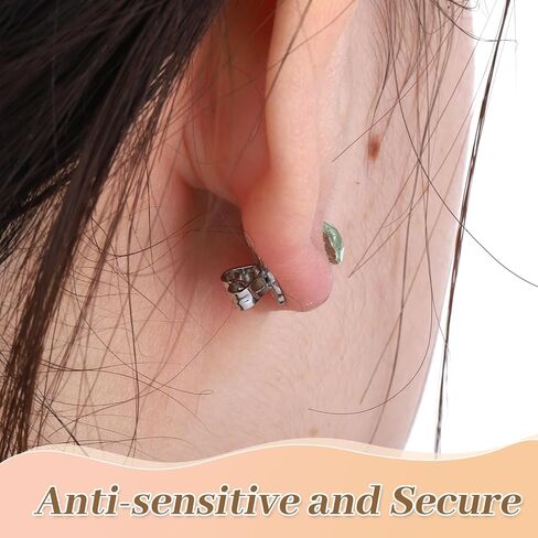 8 Pcs Earring Backs Lifters Earring Backs for Droopy Ears Adjustable Large Earrings Backing for Heavy Earrings Stretched Earlobes in Kuwait