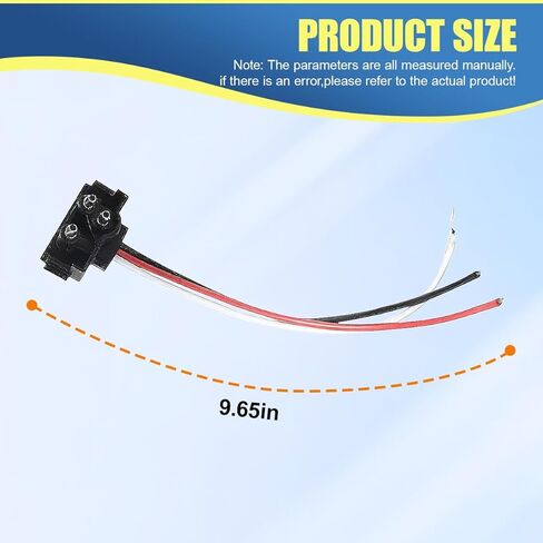 Craedli 4 قطع زاوية يمنى 3 دبوس موصل ضوء مقطورة الشاحنة، 18AWG 3 Prong موصل تسخير ضفيرة لإيقاف دوران الفرامل الذيل الاحتياطي، مناسب مع أضواء بيضاوية محكمة الغلق 4 بوصة و6 بوصة (أسود) in Kuwait