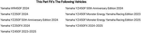 Works Seat Cover Black/Black/Black for Yamaha YZ450F 2023-2024 in Saudi Arabia