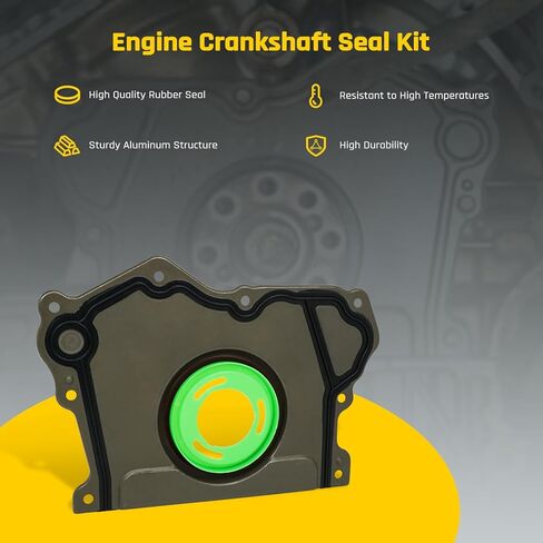 BS 40737 Engine Crankshaft Seal Kit for 2011-2023 Dodge Avenger Challenger Charger Durango | 2011-2022 Jeep Cherokee Wrangler | 2012-2024 Ram Promaster, Replaces BS40737, 635-327, 68078786AA, 68223854 in Kuwait