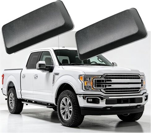2PCS FO1046112 FO1047112 JL3Z17E810AB JL3Z17E810AA Front Bumper Guards Pads Cover Insert Caps Compatible with 2018-2020 Ford F150 Pickup Truck Left Driver Right Passenger Side Matte Black in Saudi Arabia