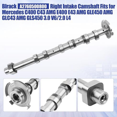 2760500800 Right Side Intake Camshaft Fits for Mercedes C400 C43 AMG E400 E43 GLS450 GLC43 GLE450 AMG 3.0 V6/2.0 L4, Replace A2760500800 in Kuwait