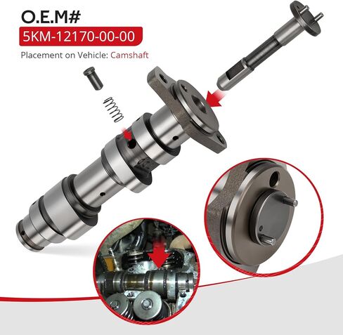 JAVIK Engine Camshaft Kit For Yamaha Rap-tor Grizzly Rhi-no 660 YFM660F YFM660R YXR660F 2001-2008 O.E.M# 5KM-12170-00-00 in Kuwait