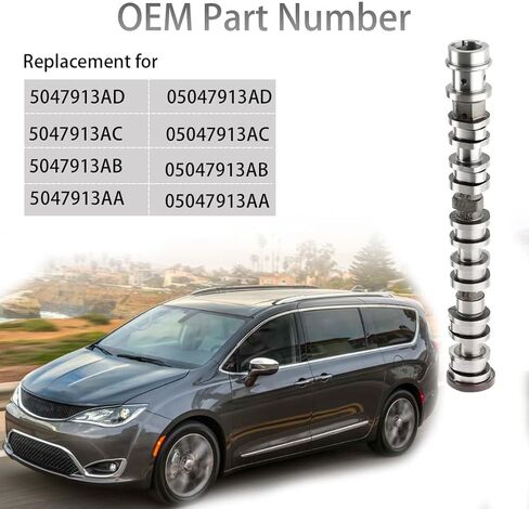 Right Side Intake Camshaft Compatible with Chrysler Pacifica Voyager Dodge Durango Jeep Grand Cherokee Wrangler Gladiator Ram 1500 Right Intake Camshaft Replacement for 5047913AD 05047913AD in Saudi Arabia