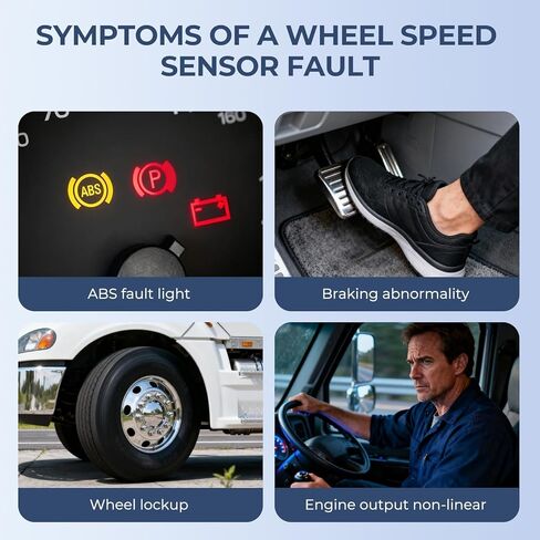 4 Wires Speed Sensor Compatible with Freightliner Navistar International Cummins Replacement for SAA85920038 F238840 1658556C91 3078152 in Kuwait