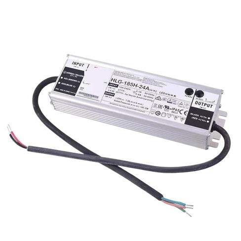 1 قطعة HLG-185H-24A 24 فولت 7.8A الجهد المستمر LED الإضاءة سائق PFC مقاوم للماء تحويل التيار الكهربائي in Saudi Arabia