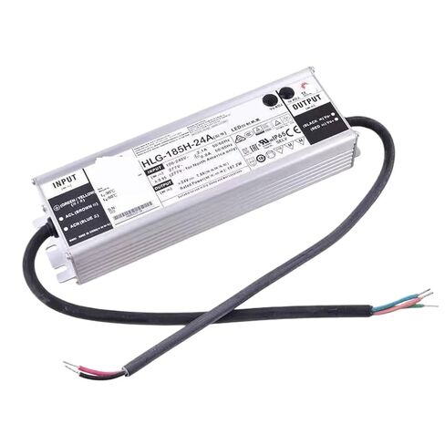 1 قطعة HLG-185H-24A 24 فولت 7.8A الجهد المستمر LED الإضاءة سائق PFC مقاوم للماء تحويل التيار الكهربائي in Kuwait