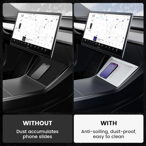 ملحقات وسادة حماية من السيليكون لشحن لاسلكي Tesla، ملحقات وسادة شحن لاسلكية Tesla لعام 2025-2026 Tesla Model Y Juniper Premium/Performance - أبيض in Kuwait