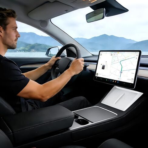 ملحقات وسادة حماية من السيليكون لشحن لاسلكي Tesla، ملحقات وسادة شحن لاسلكية Tesla لعام 2025-2026 Tesla Model Y Juniper Premium/Performance - أبيض in Kuwait