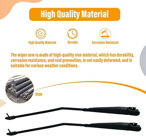 1 Pair Front Windshield Wiper Arm 22110157 Compatible with Chevrolet C/K 1500 2500 3500 1988-1998 Compatible with GMC C/K Series Pickup Truck 1988-1998 42782 in Saudi Arabia