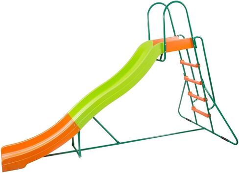 PLATPORTS Playground Slide - Big Backyard Freestanding Plastic Slide - 10 ft Outdoor Swing Set Slide for Kids Ages 4-8 in Saudi Arabia