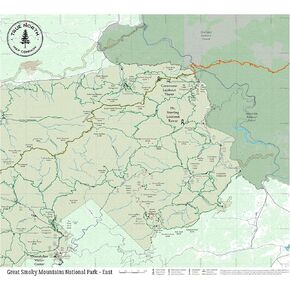 Great Smoky Mountains Map - East – Waterproof, Durable Cloth Map for Hiking and Camping by True North Map Company in Saudi Arabia