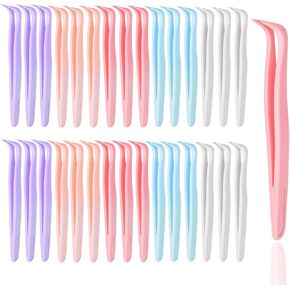 Plastic Tweezers, Small Craft Beads Tweezers Sticker Tweezers, Plastic Forceps for DIY Bead Making Baking Decoration, Bulk Precision Tweezers Set in Saudi Arabia