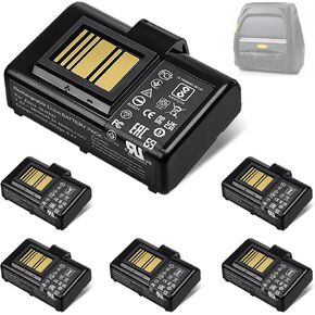 6 Pack for Zebra ZQ520 ZQ620 Battery Replacement - for Zebra Printer ZQ620 ZQ520 ZQ510 QLN320 QLN220 QLN220HC QLN320HC ZQ500 ZQ521 ZR628 ZR638 ZQ610 ZR658 ZR668 Upgrade Battery Lithium Ion 3400mAh in Kuwait
