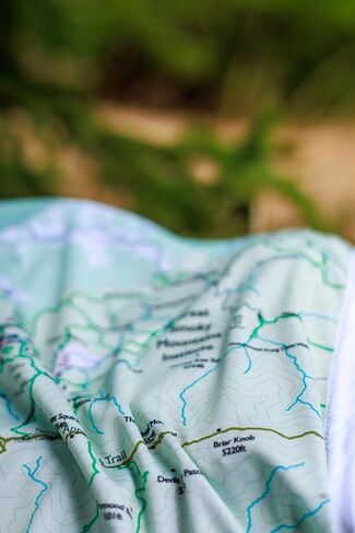 Great Smoky Mountains Map - East – Waterproof, Durable Cloth Map for Hiking and Camping by True North Map Company in Saudi Arabia