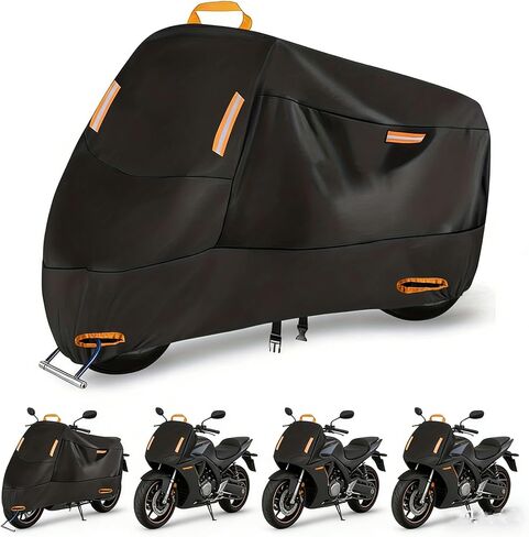 Motorbike Cover for Suzuki Intruder 1400/800/750/600 1985-2000 Outdoor Motorcycle Cover with Water-Repellent Oxford Fabric All-Weather Use for Sun Rain Dust Cover,XXL(245x105x125cm) in Saudi Arabia