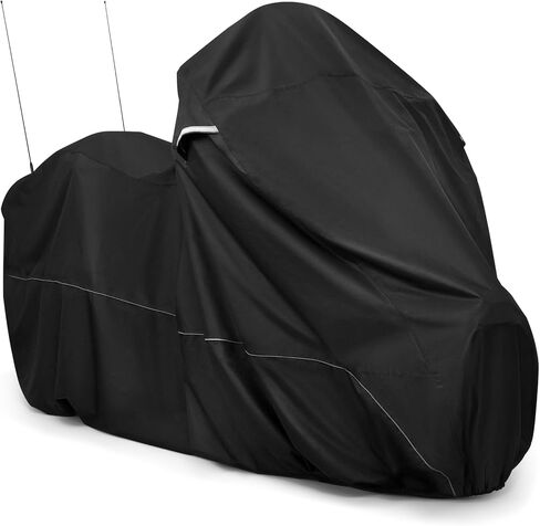 Amazicha Motorcycle Cover with Side Top Box Compatible with Harley Davidson Touring Ultra Limited Street Glide Road Glide Electra Glide, Waterproof Motorcycle Cover Outdoor Storage All Weather in Kuwait