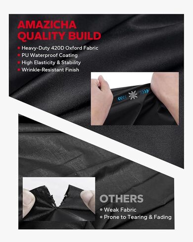 Amazicha Motorcycle Cover with Side Top Box Compatible with Harley Davidson Touring Ultra Limited Street Glide Road Glide Electra Glide, Waterproof Motorcycle Cover Outdoor Storage All Weather in Kuwait