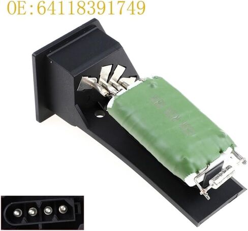 Car Heater Fan Resistor 64118391749 Compatible with BMW E36 318 320 Car A/C Heater Blower Motor Resistor 64111393211 in Saudi Arabia