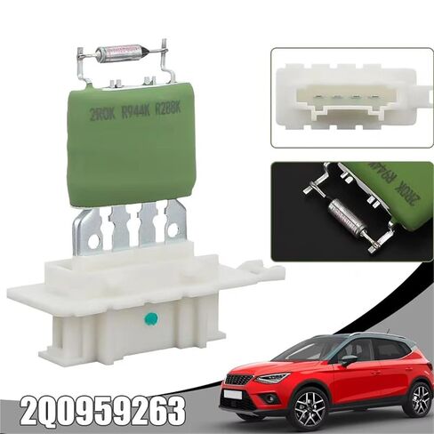 Blower Fan Resistor Heater Resistor Compatible with Vw for Polo 2017-2021 Car Heater Blower Fan Resistor 2Q0959263 in Kuwait