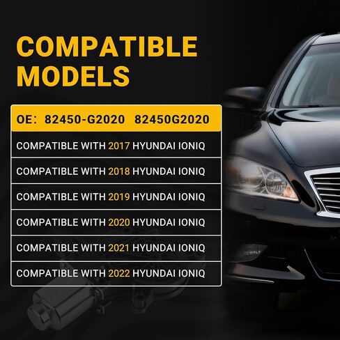 Power Window Motor Front Left Driver Side Compatible with Hyundai Ioniq 2017 2018 2019 2020 2021 2022 Power Window Regulator Replacement for 82450-G2020 82450G2020 in Kuwait